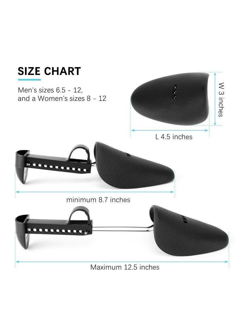 Generic - 4-Piece Adjustable Length Plastic Practical Mens Shoe Trees - Image 1
