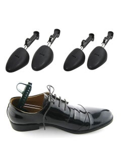 4-Piece Adjustable Length Plastic Practical Mens Shoe Trees