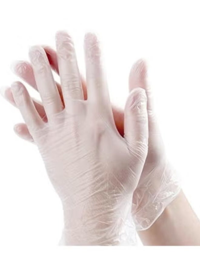 TouchFlex 100-Piece Vinyl Exam Gloves Medical Powder-Free, Medical Grade, Non-Sterile, Ambidextrous, Latex-Free, Single Use, Medium - Image 1
