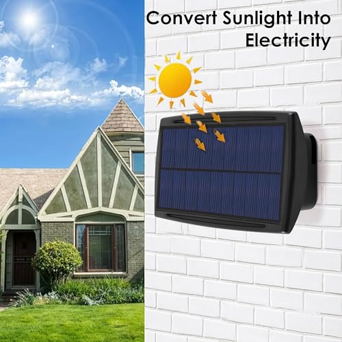 Gesto 6W Solar Up Down Wall Sconce Light – Waterproof 2-Way Led Outdoor Wall Lamp With 1200mAh Battery |Auto Day Off & Night On | Exterior Light for Garden, Farm,Elevation,Fence,Balcony, Patio, Stairs - Image 4