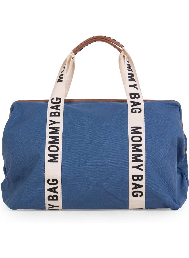 Childhome Mommy Bag Signature Canvas Indigo - Image 1