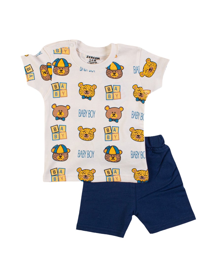 Zercon Summer Pajama Set for Newborn Babies 6298 - Image 1