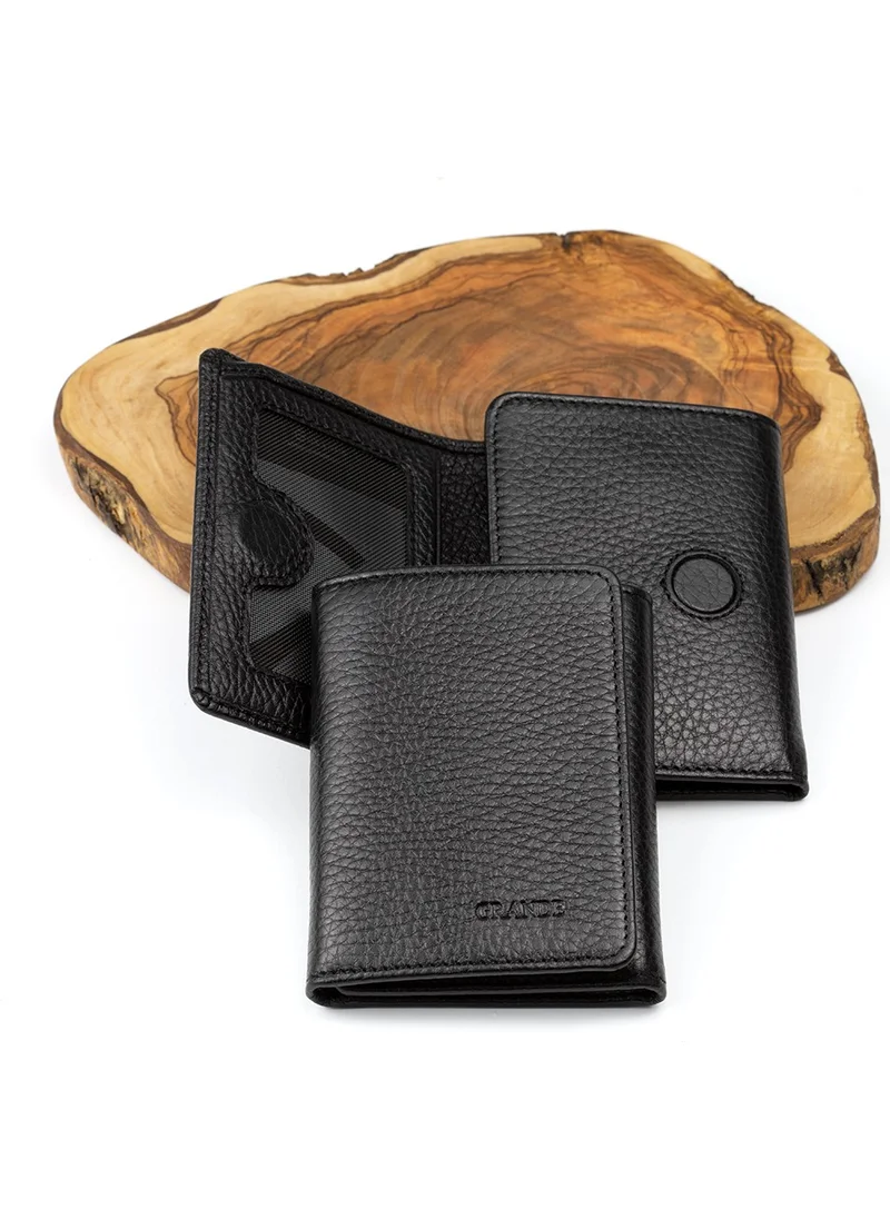 Grande Genuine Leather Men's Wallet and Belt Set