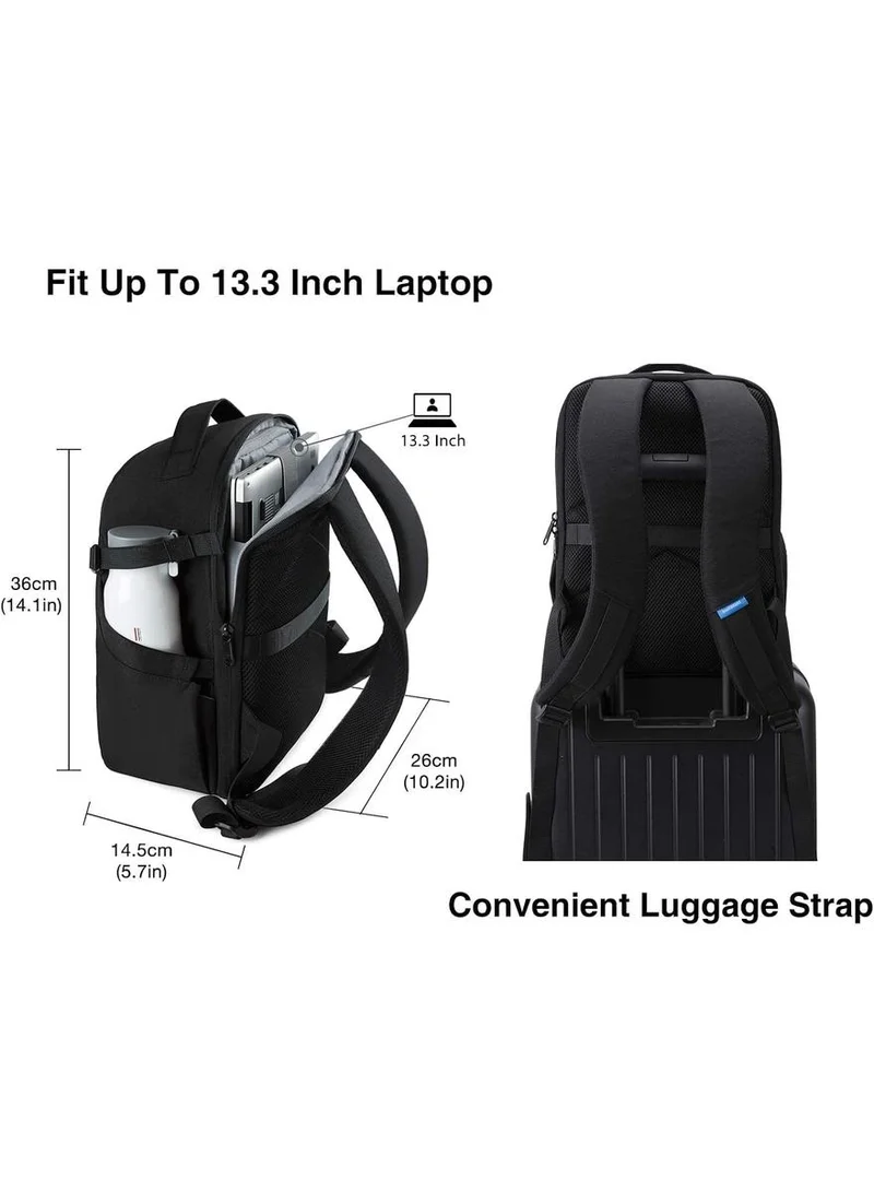 BAGSMART BAGSMART Small Camera Bag Backpack, DSLR SLR Camera Case Fits 13.3 Inch Laptop, Waterproof Photography Backpacks with Rain Cover Tripod Holder