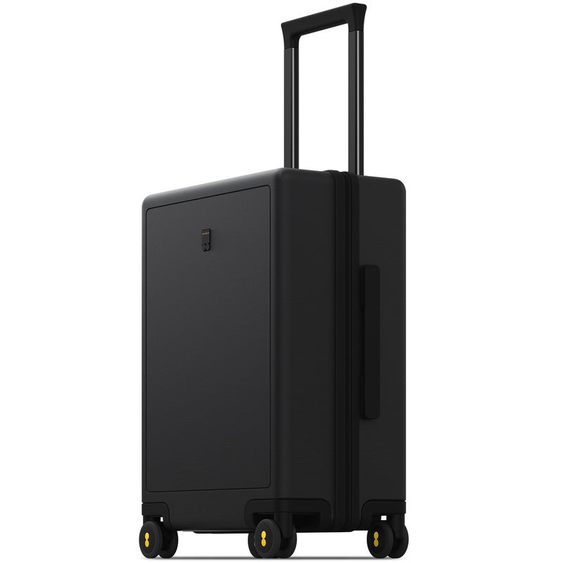 LEVEL8 Carry on Luggage Airline Approved Small Carryon Suitcases with Wheels Lightweight Hardside Luminous Textured with Spinner Wheel Tsa Lock 18 Inch Black - Image 2