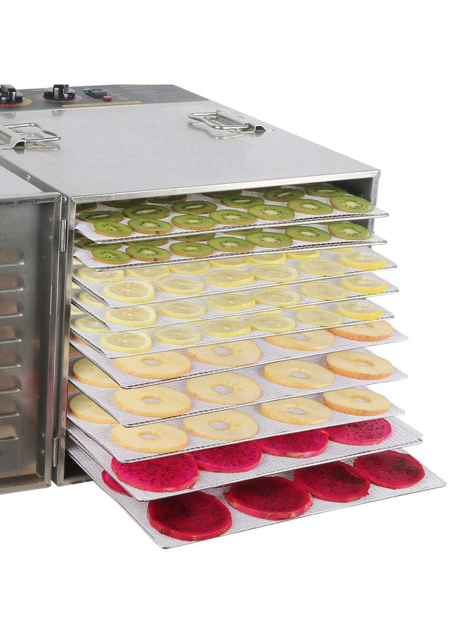 Kispog 10 PcsSets Silicone Dehydrator Sheets for Food Dehydrator  Freeze Dryer 14x14 in - Image 3