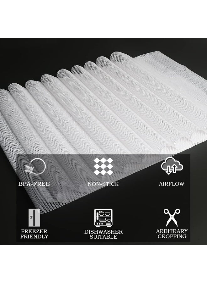 Kispog 10 PcsSets Silicone Dehydrator Sheets for Food Dehydrator  Freeze Dryer 14x14 in - Image 4