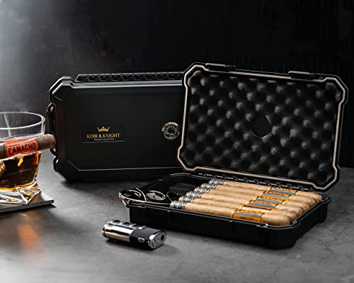 Kobi & Knight Travel Humidor Cigar Case for Men - Portable Cigar Caddy - Waterproof, Dustproof, Shockproof - Gift Set for Men - Image 5