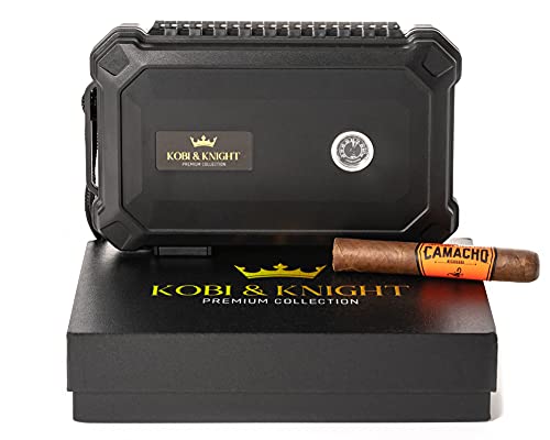 Kobi & Knight Travel Humidor Cigar Case for Men - Portable Cigar Caddy - Waterproof, Dustproof, Shockproof - Gift Set for Men - Image 1