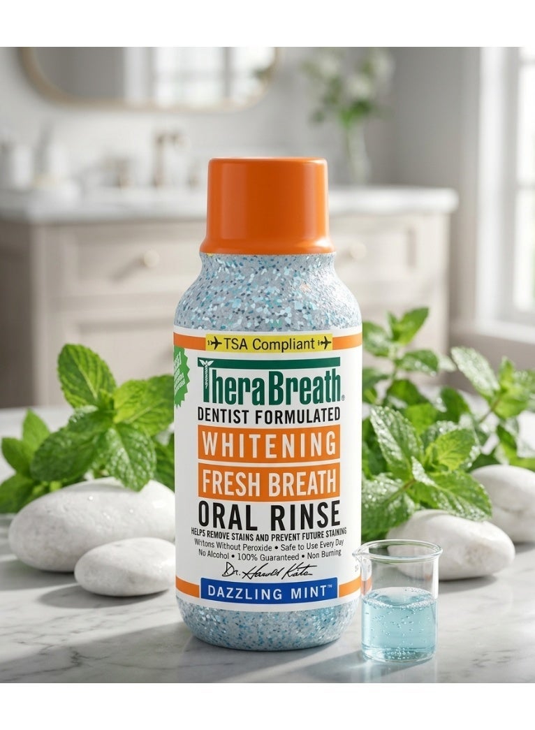 Therabreath Mouthwash Oral Rinse for 12 Hrs for Fresh breath, Clean Mint 500 ML - Image 1