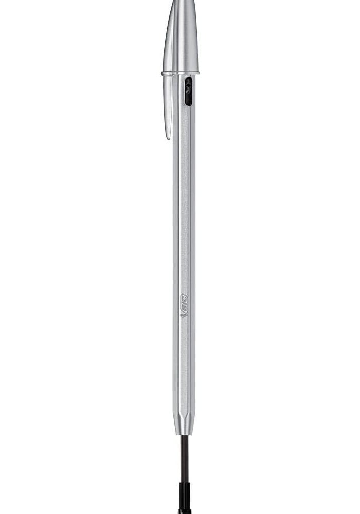 BIC Cristal ReNew Refillable Ballpoint Pen with 2 Black Refills - Eco-Friendly Design - Image 5