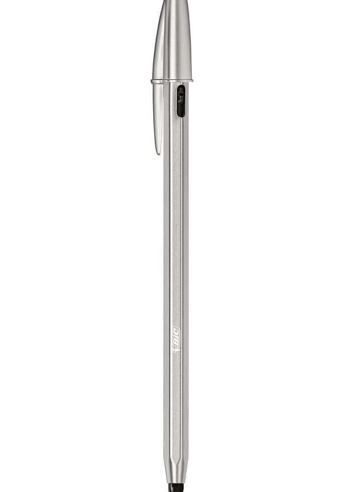 BIC Cristal ReNew Refillable Ballpoint Pen with 2 Black Refills - Eco-Friendly Design - Image 3