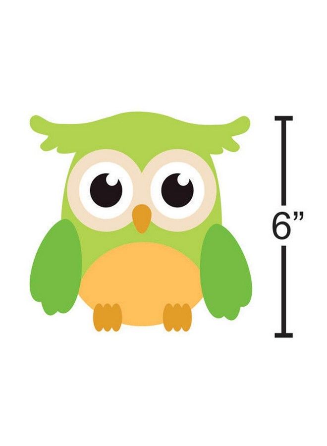 DEKOSH ملصقات جدارية بومة لتزيين غرفة الأطفال؛ ملصقات حيوانات كبيرة ملونة بموضوع الغابة لغرفة اللعب أو الفصل الدراسي للأطفال - Image 3