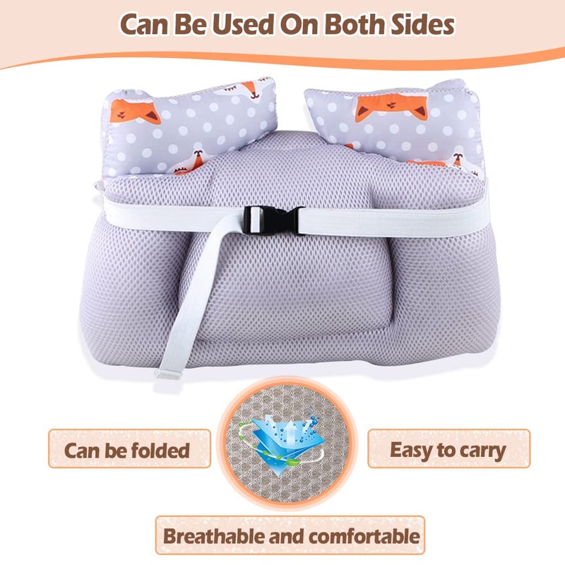 KAKIBLIN Infant Car Seat Insert, Baby Stroller Liner Head and Body Support, Baby Car Seat Cushion, car seat Head Support babyNeck Support Cushion for Toddler - Image 3