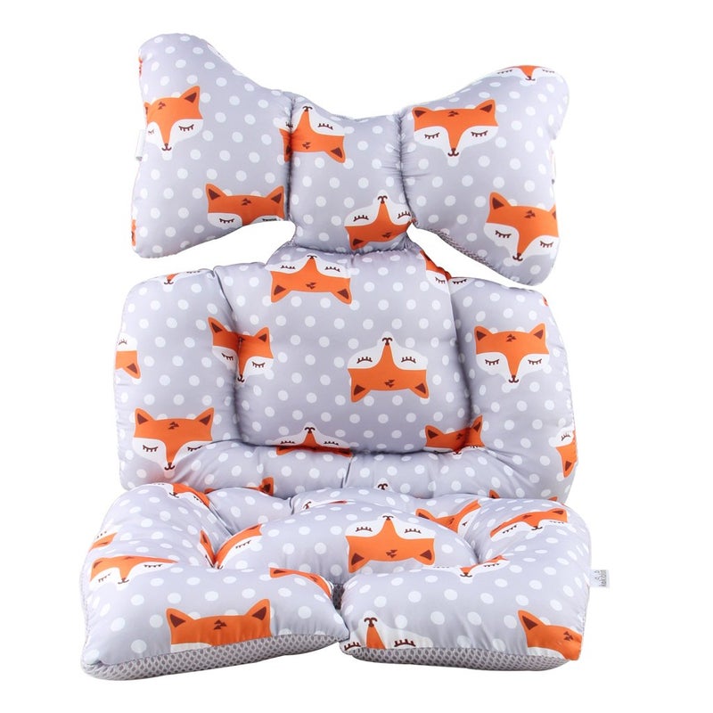 KAKIBLIN Infant Car Seat Insert, Baby Stroller Liner Head and Body Support, Baby Car Seat Cushion, car seat Head Support babyNeck Support Cushion for Toddler - Image 1