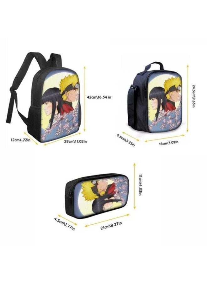 عام حقيبة ظهر مطبوعة بالرسوم المتحركة + مجموعة حقائب اليد + القلم، مجموعة حقائب عملية من ثلاث قطع (يمكن استخدام الطلاب والأطفال ونزهات الأصدقاء ورياضات تسلق الجبال وما إلى ذلك) - 59 - Image 4