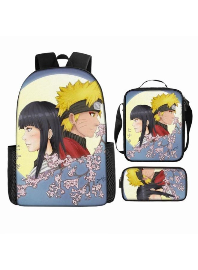 عام حقيبة ظهر مطبوعة بالرسوم المتحركة + مجموعة حقائب اليد + القلم، مجموعة حقائب عملية من ثلاث قطع (يمكن استخدام الطلاب والأطفال ونزهات الأصدقاء ورياضات تسلق الجبال وما إلى ذلك) - 59 - Image 3