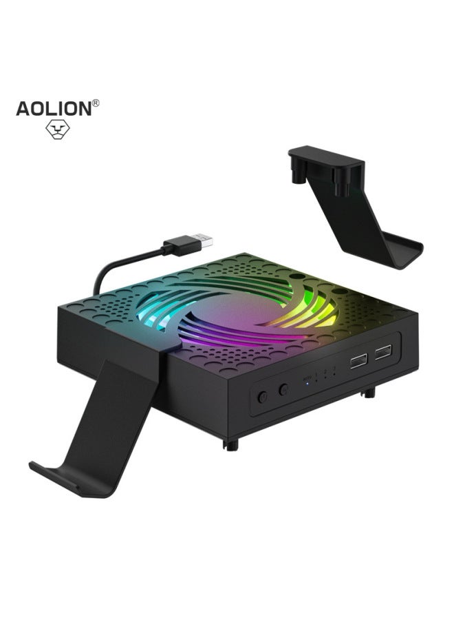 AOLION For Xbox Series X Cooling Fan Xsx Host Dustproof Cooling Fan With Rgb Cool Light - Image 1