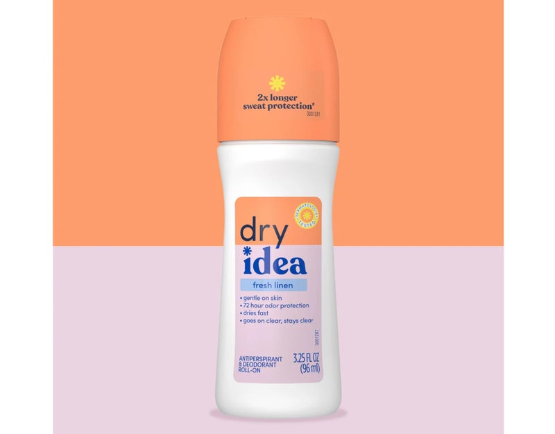 Dry Idea Fresh Linen Roll-On Antiperspirant Deodorant Fresh Linen 3.25 Ounce (Pack of 4) - Image 2