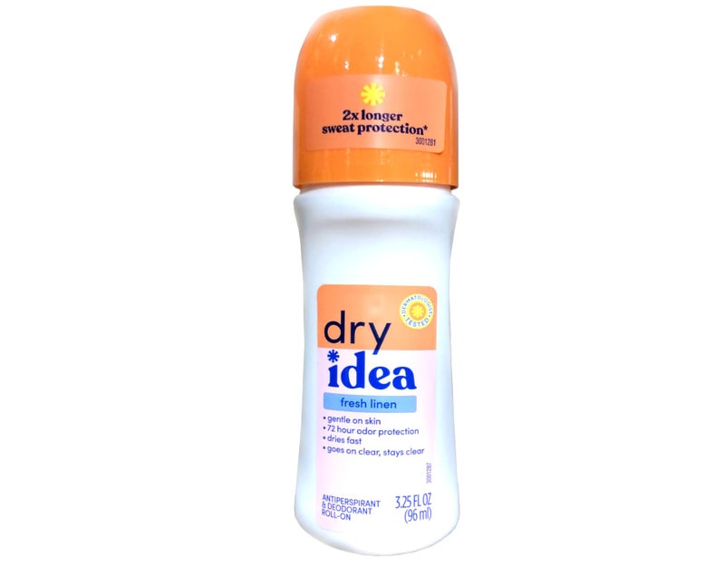 Dry Idea Fresh Linen Roll-On Antiperspirant Deodorant Fresh Linen 3.25 Ounce (Pack of 4) - Image 3