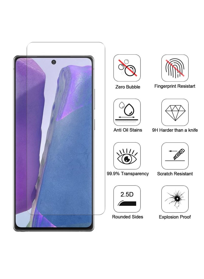 DUSALA Screen Protector for Samsung Note 20 HD Clear 9H Tempered Glass Scratch Resistant,  Glass Screen Protector 6.7 Inch for Samsung Note 20 - Image 3