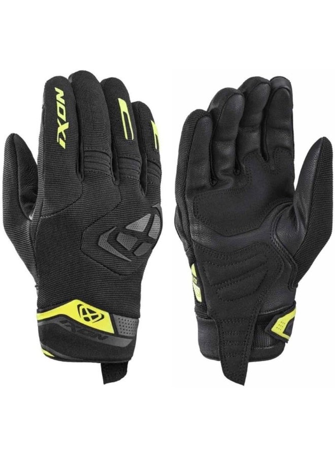 Ixon Summer Gloves (Ce) Mig 2 Black Yellow, Size L - Image 1