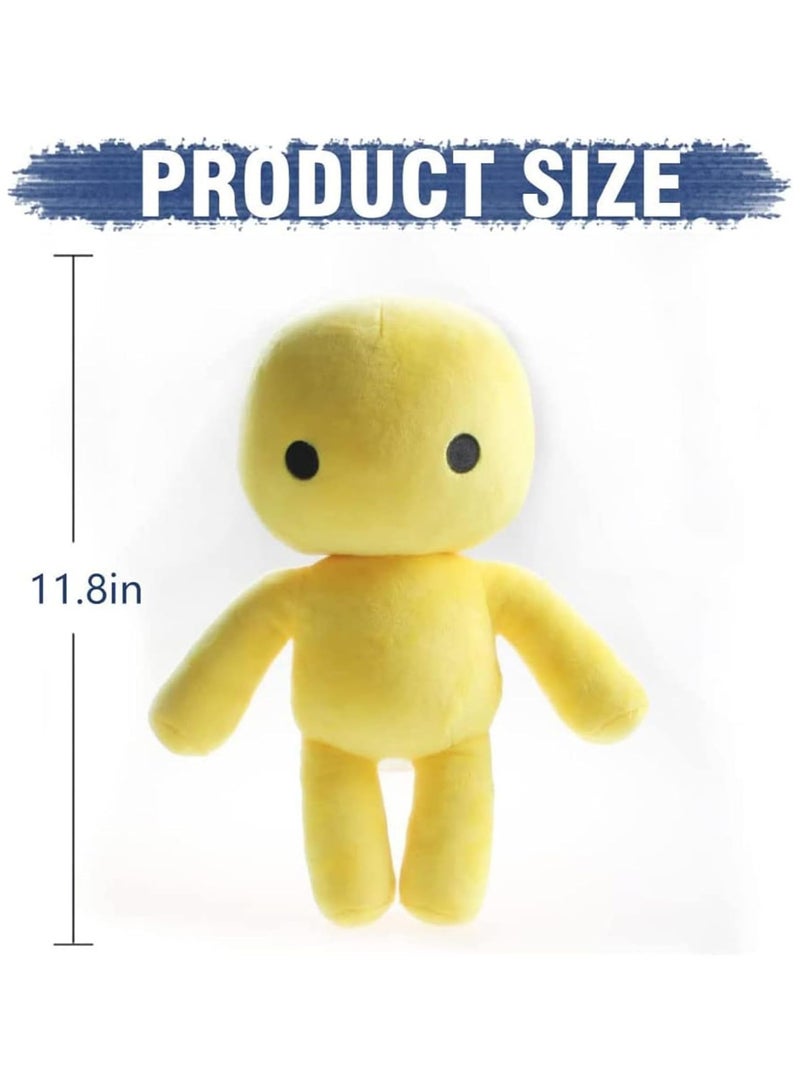 general Wobbly Life Plush, Game Character Yellow Man and Octopus Stuffed Figure Throw Pillows for Home Decor for Game Fans - Image 4