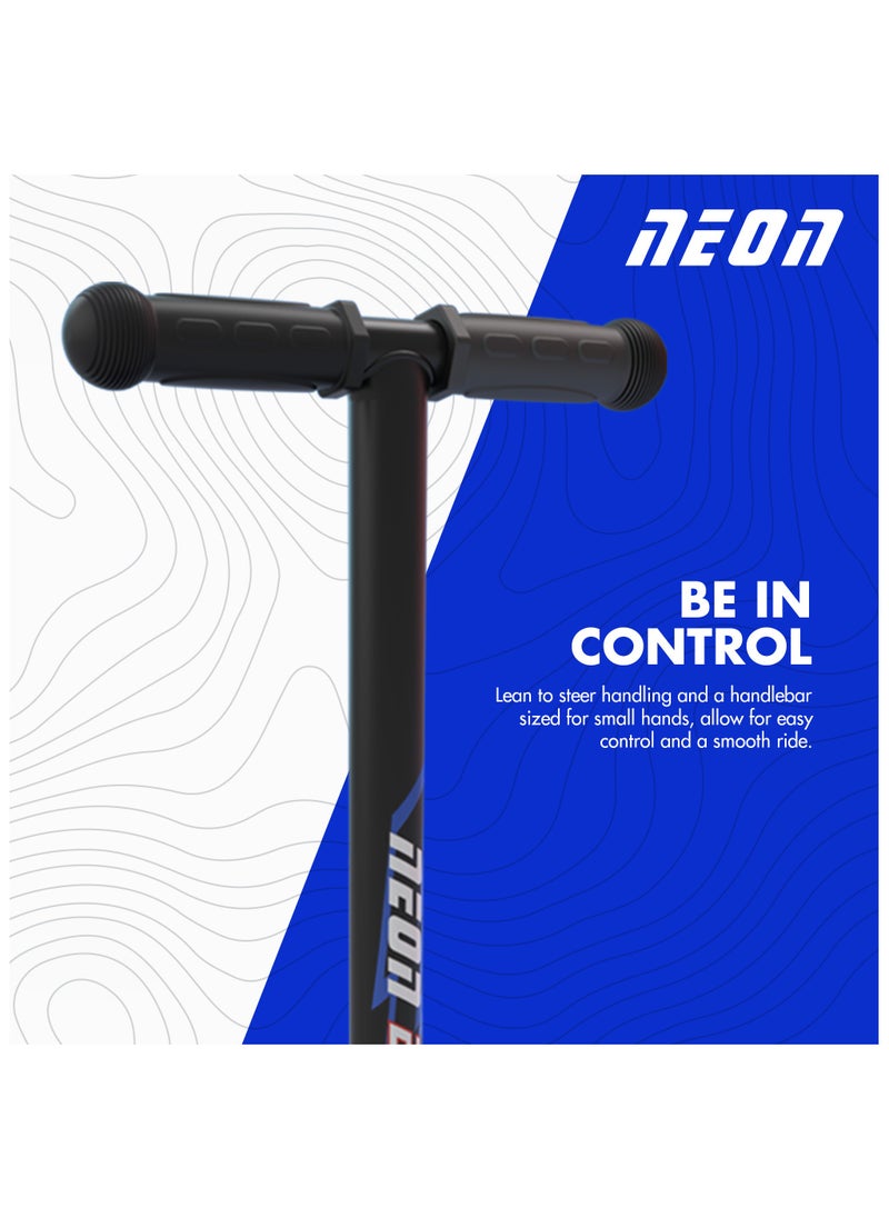 Neon Bolt is The Perfect 3 Wheels Scooter for First-time Riders, Decked Out with Lean-to-Steer Technology and Light-up Wheels (Blue)