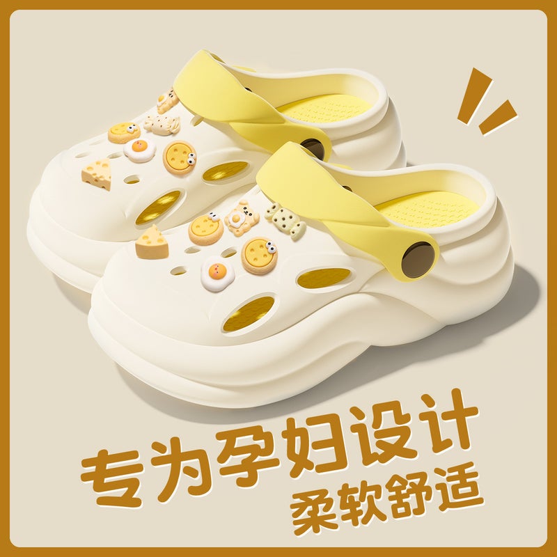 Women's Thick-Soled EVA Clogs 2026 New Style - Non-Slip Beach Sandals with Height Increase, Summer Outdoor Slippers