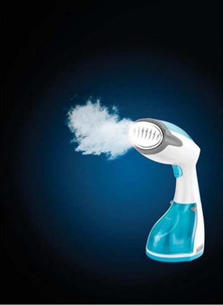 Handy Garment Steamer, Fast Heat-Up in 35 Seconds, 260ml Detachable Tank, Anti-Drip Technology, Continuous Steam Lock, Compact Design, Versatile Accessories, 0.26 L 1200 W HST1200 / HST1200-B5 Blue/White - view 5