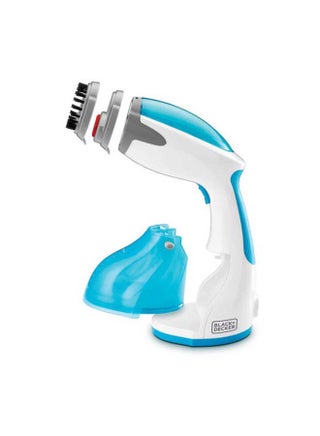 Handy Garment Steamer, Fast Heat-Up in 35 Seconds, 260ml Detachable Tank, Anti-Drip Technology, Continuous Steam Lock, Compact Design, Versatile Accessories, 0.26 L 1200 W HST1200 / HST1200-B5 Blue/White - view 2