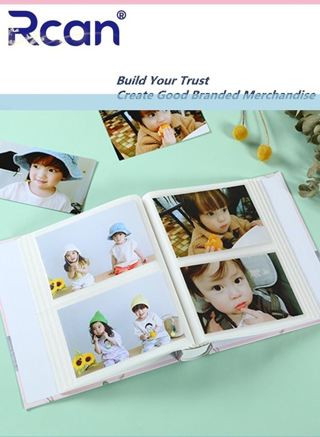 Rcan 200 Pockets Photo Album for 6 Inches Photos Portable Large Capacity Photo Album for Family Wedding Girls Boys Picture Albums Photo Book - Image 4
