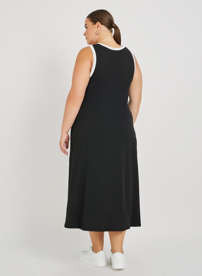 Styli A-Line Panel Dress  - Image 5