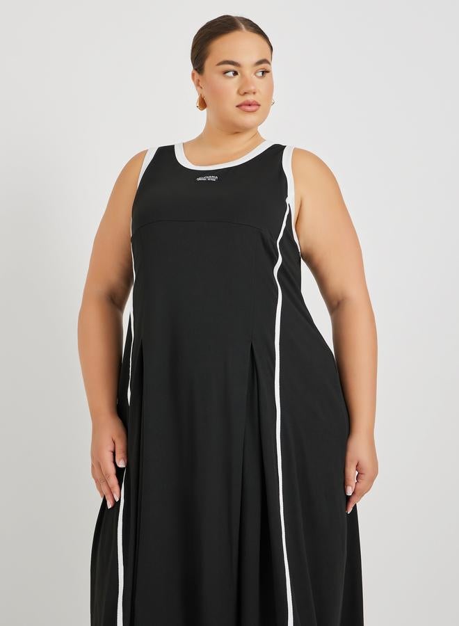 Styli A-Line Panel Dress  - Image 3
