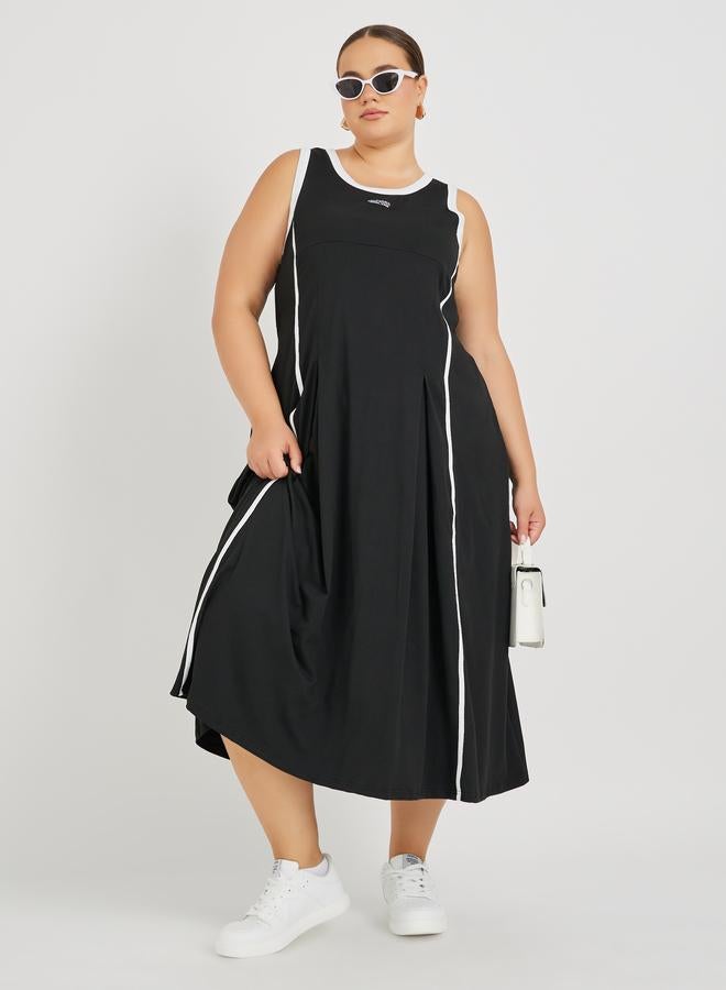 Styli A-Line Panel Dress  - Image 1