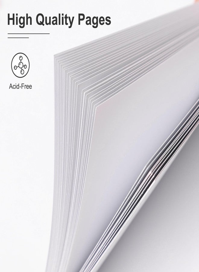 ألبوم صور قصاصات مقاس 8x8 بوصة، 20 صفحة، غلاف مقوى من ورق كرافت، غلاف من الكتان، بيج - Image 4