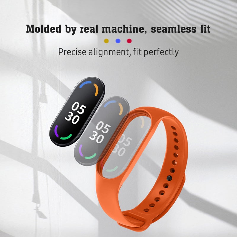 Suitable for Xiaomi Mi Band 7 Watchband Smart Mi 7 Band Color TPU Watch Band Sports Replacement Wristband Spot blue - Image 4