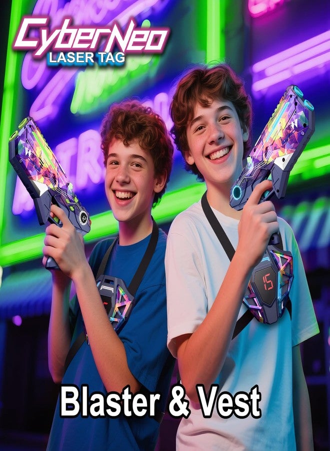 Winyea Tag Laser Tag Guns Set of 4 with Vests - Gifts for Teenage Boys Girls Ages 8-12, Birthday Party Toys for Kids Adults,Outdoor Family Fun Toys, Gift for 8 9 10 11 12 Year Old Boy - Image 4