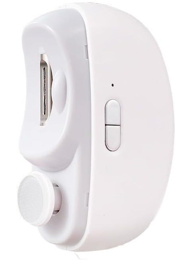 JCB CHIC Automatic Nail Clipper Electric Nail Trimmer Polisher 2 in 1 Portable Fingernail Cutter with Light 2 Speeds File Nail Clip Storage Rechargeable Safety Trimmer for Baby Kids Adults Seniors - Image 1