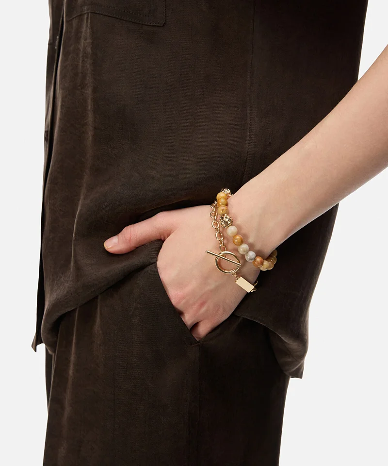 Ipekyol Mixed Stone Chain Bracelet Set