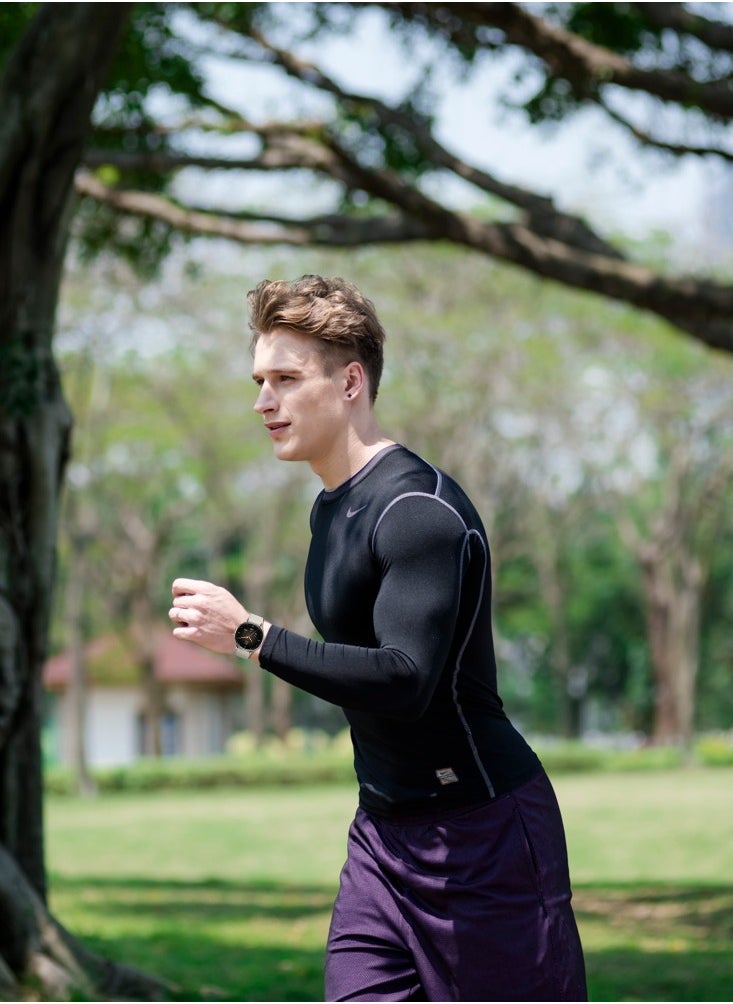 GRABIT - G-GLITZ Smartwatch AMOLED Display & Alexa features a 1.32” Super AMOLED display, Bluetooth calling, and Alexa voice assistant for hands-free use. With 110+ sport modes, heart rate monitoring, and women’s health tracking, it’s built for fitness and lifestyle. A 300mAh battery offers 35-day standby, and the IP68 aluminum alloy body ensures durability. Compatible with iPhone, Samsung, OnePlus, Xiaomi, Huawei, Google Pixel, and more. - Image 1