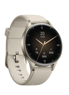 GRABIT G-GLITZ Smartwatch AMOLED Display & Alexa features a 1.32” Super AMOLED display, Bluetooth calling, and Alexa voice assistant for hands-free use. With 110+ sport modes, heart rate monitoring, and women’s health tracking, it’s built for fitness and lifestyle. A 300mAh battery offers 35-day standby, and the IP68 aluminum alloy body ensures durability. Compatible with iPhone, Samsung, OnePlus, Xiaomi, Huawei, Google Pixel, and more.  - Image 1