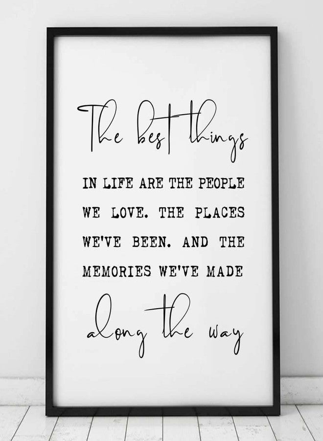 ZEARPT The Best Things In Life Wall Art Inspirational Quote Gift for Family Best Friend Sister Gift Positive Quotes Art Print Family Signs Wall Art Wall Decor No Frame (8X10 INCH) - Image 5