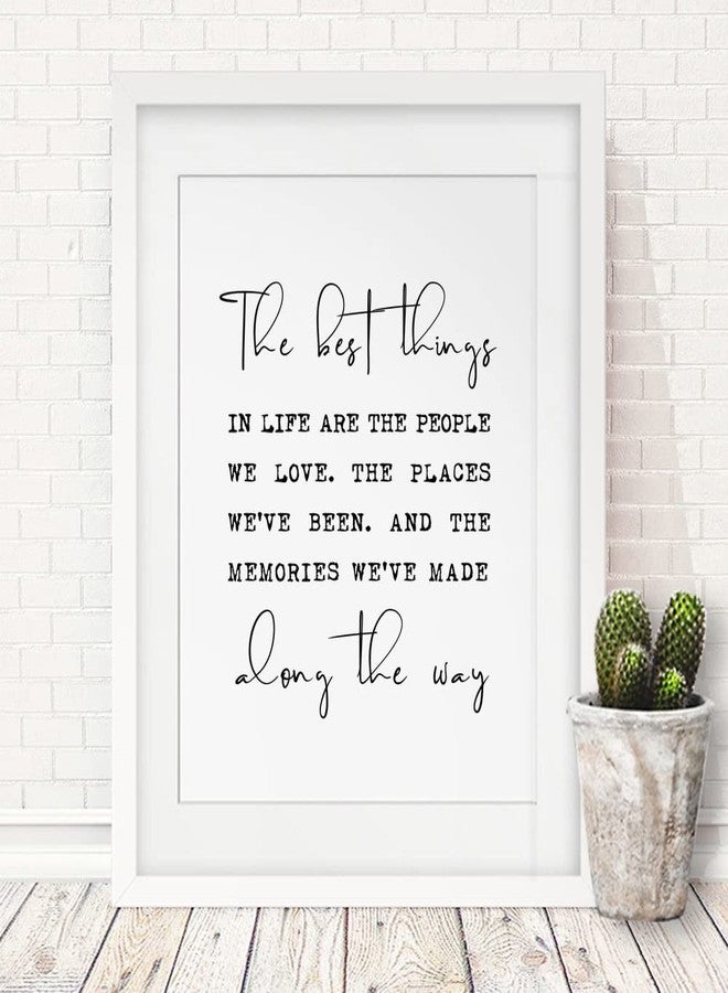 ZEARPT The Best Things In Life Wall Art Inspirational Quote Gift for Family Best Friend Sister Gift Positive Quotes Art Print Family Signs Wall Art Wall Decor No Frame (8X10 INCH) - Image 4