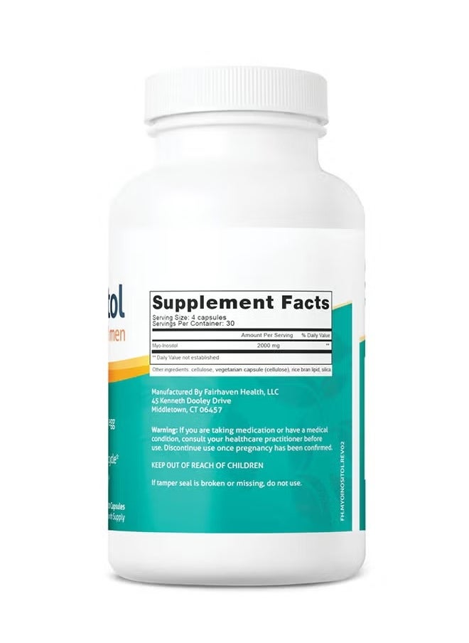 fairhaven health Myo-Inositol Dietary Supplement 120 Capsules  - Image 3