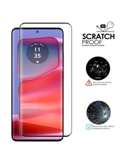 Generic 2 Pack Screen Protector for Moto Edge 50 Fusion 5G,Tempered Glass 3D Film with Camera Lens Protector, Ultra Hardness, 3D Full Coverage, Ultra Resistant, Bubble Free, Case Friendly.  - Image 3