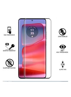 Generic 2 Pack Screen Protector for Moto Edge 50 Fusion 5G,Tempered Glass 3D Film with Camera Lens Protector, Ultra Hardness, 3D Full Coverage, Ultra Resistant, Bubble Free, Case Friendly.  - Image 5