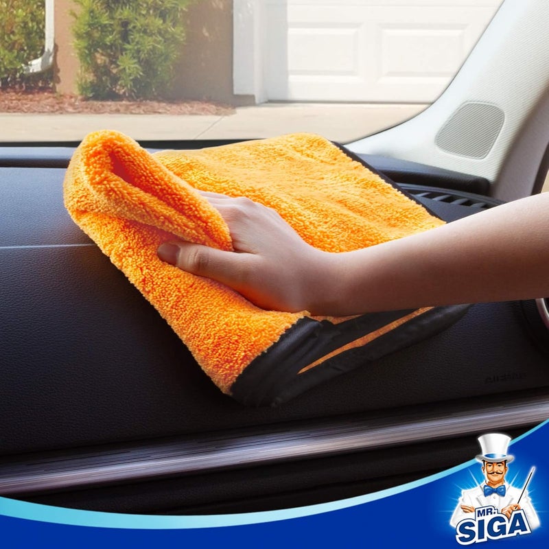 Mr Siga MR.SIGA Professional Premium Microfiber Towels for Cars, 12 Pack - Image 3