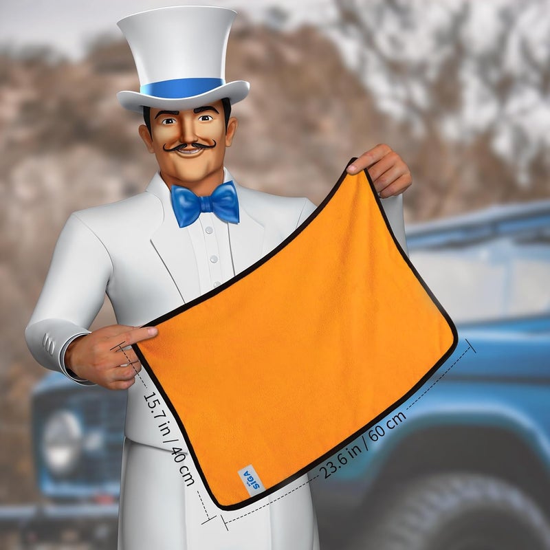 Mr Siga MR.SIGA Professional Premium Microfiber Towels for Cars, 12 Pack - Image 2