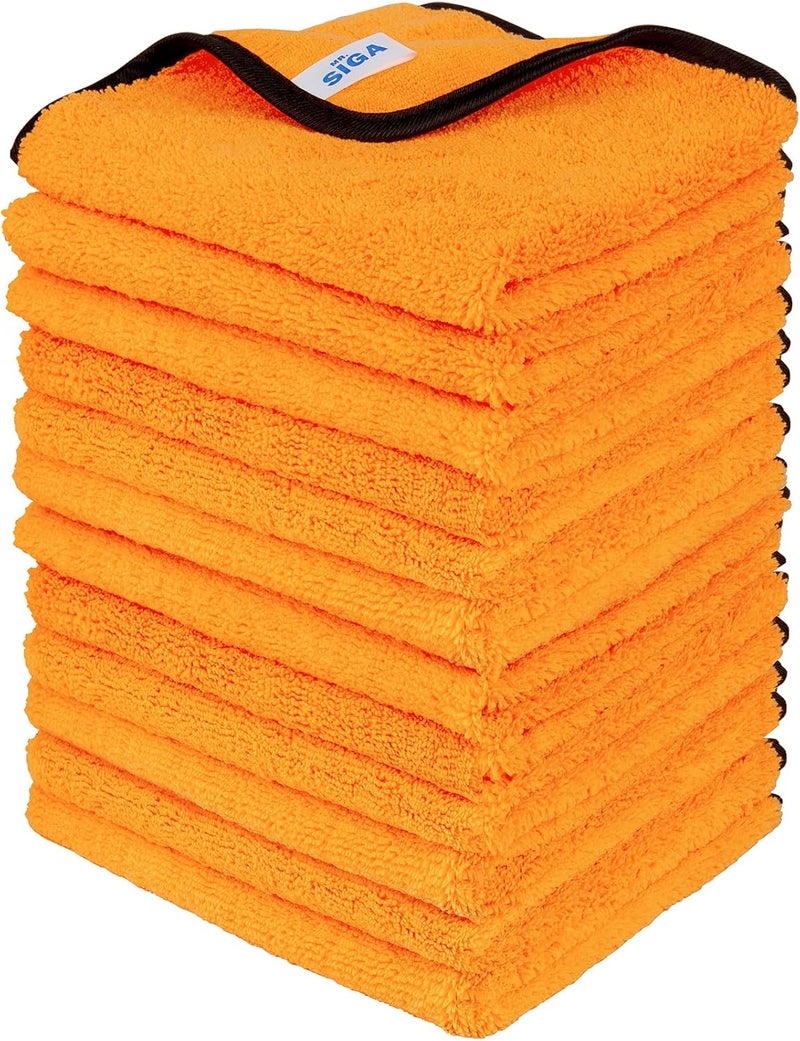 Mr Siga MR.SIGA Professional Premium Microfiber Towels for Cars, 12 Pack - Image 1